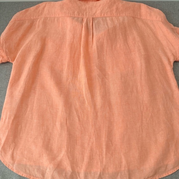 J. Crew Baird McNutt Irish linen pop over Shirt - Picture 7 of 7